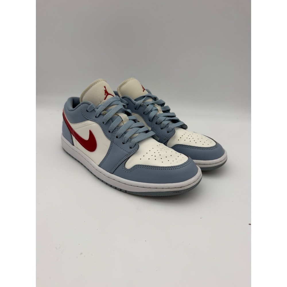 Jordan Air Jordan 1 Low OG Leather Blue White Red DC0774-164 Retro size 9.5